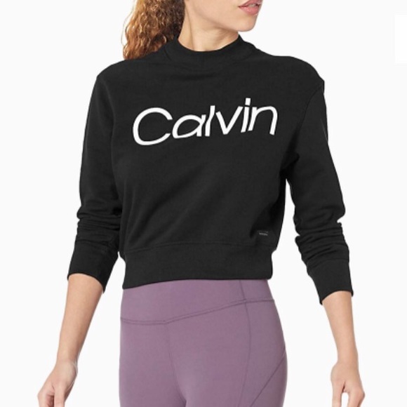NWOT Calvin Klein 💟 Performance Cropped Crew - Picture 4 of 7